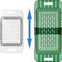 Over The Sink Colander Strainer Basket, Collapsible Strainers And Colanders To Vegetable Washing Basket, Collapsible Colander pasta drainer For Kitchen Sink Food (CLEAR GREEN)