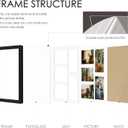 DUENPY 11x14 Collage Picture Frame, 4x6 Collage Picture Frame, Displays Five 4x6 inch Photos, or 11x14 (Without Mat) Wall Decor Wall Hanging or Tabletop, Black.