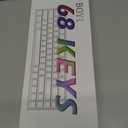 BOYI WK68 65% Tri-Mode RGB Mechanical Keyboard,Gasket Mounted Hot Swappable Bluetooth 5.0/2.4GHz/Type-C Wired Matcha PBT Keycaps Compact Mini Gaming Keyboard(Gateron Red Switch)