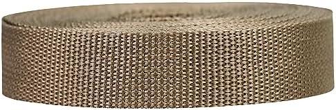 Pack of 2, Strapworks Lightweight Polypropylene Webbing - Poly Strapping for Outdoor DIY Gear Repair, Pet Collars, Crafts – 1 Inch by 10, 25, or 50 Yards, Over 20 Colors