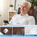 Leather Recliner Pillow, Adjustable Neck & Head Support Pillow, Pu Leather Non-Slip Headrest for Pain Relief & Relaxation, Ideal for Recliner Chair, Couch, Office Chair, Sofa