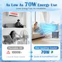 Portable Air Conditioners, 8GAL Swamp Cooler Portable AC, 2 Modes 3 Speeds Blow Cold Air, 120Swing & 7H Timer, 30H+ Runtime, Windowless Air Conditioner w/Remote for Room Office Patio
