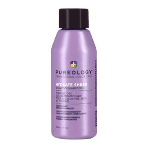 Pureology Hydrate Sheer Shampoo - Lightweight Hydrating Shampoo For Fine or Dry Color-Treated Hair, Silicone-Free & Vegan (1.7 Fl Oz (Pack of 1))