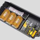 SUMK Floor Console Organizer for Tesla Cybertruck Accessories 2024 2025, Durable TPE Lower Center Console Organizer Tray with Non-slip Lining for Cybertruck