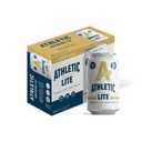 Athletic Brewing Company Craft Non Alcoholic Beer, Low Carb Light Brew With Rice & Malt Body, Pair With Salad & Pizza, Vegan, Low Calorie Athletic Lite, 12 Pack, 12 FL Oz Cans (EXP 08/12/26)