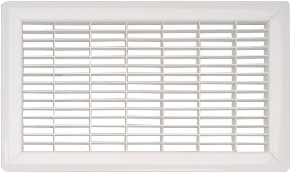 Imperial RG1108 Heavy Gauge Floor Return Air Grille, 6 x 10-Inch, White, 1-Pack
