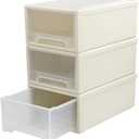 6 Quart Plastic Chest of Drawers, Desktop Office Organizer, 3 Pack