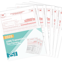 1096 Transmittal Tax Forms 2025, 25 Pack of 1096 Summary Laser Tax Forms, Compatible with QuickBooks and Accounting Software, Use for 1099 NEC, MISC, INT, and Other 1099 Forms