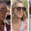 livho Trendy Polarized Square Aviator Sunglasses Women Men Square Eyewear Frame, Retro Sun Glasses for Women Men 2025 Shades, Color Brown Tortoise/Brown + Brown Tortoise/Green
