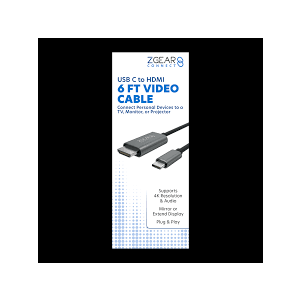 ZGEAR USB c to HDMI 6ft Video Cable