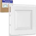 4-Way Ceiling Vent Deflector for 2x2 Drop Ceiling - Air Diverter Redirector, No Tools Required, Even Air Distribution for Office, Classroom & Commercial Spaces (White 1PC)