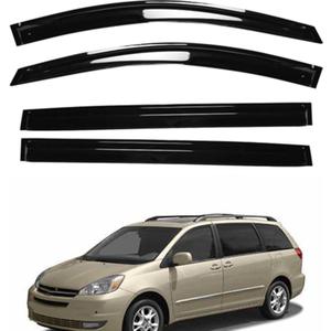 Side Window Vent Visor Rain Deflector Guard Replacement for Sienna 2004 2005 2006 2007 2008 2009
