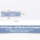 500#10 Single Window Security Envelopes, PANDRI NO.10 Security-Tinted Envelopes Designed for QuickBooks Invoices, Business Statements and Computer Printed Checks-Number 10 Size 4 1/8 Inch X 9 1/2 Inch