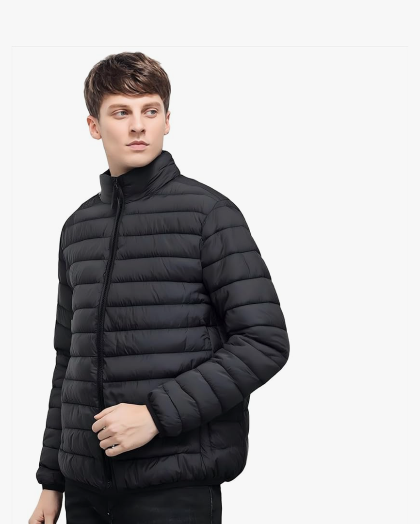 Ultra-Lightweight Men's Down Jacket with Built-in U-Shaped Pillow - Premium Stitching, Warm & Comfortable for Outdoor, XXL
