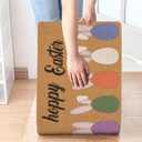 Easter-Colorful-Bunny Welcome-Doormat - Indoor Outdoor Entrance Non-Slip Floor Mats for Decor 17 x 29 Inch (Rabbit)