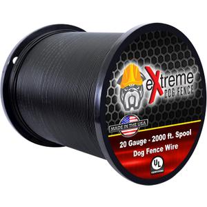 Universally Compatible Heavy Duty Electric Dog Fence Boundary Wire for All Models of Electric Fence for Dogs and Puppies or Cat Inground Pet Fence Systems - 2000' Heavy Duty