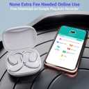 AI Translation Earbuds Wireless Bluetooth - 150 Languages Open-Ear Headphones Translator for iPhone and Android 3-in-1 Real Time Translating Device for Travel Business Learning with Charging Case