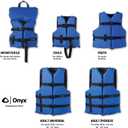 Onyx General Purpose Coast Guard Approved Boating Life Jacket, Size: Oversize