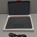 Case with Keyboard for iPad 10th Generation & 11th (A16, 2025): Bluetooth Wireless Detachable Magnetic Stand Rechargeable Keyboard with Folio Slim Compact Removable Cover with Trackpad, White Backlit