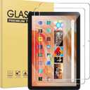 [ 2 Pack] Maomini Tempered Glass Screen Protector for Kindle Fire HD 8 / hd 8 plus Tablet 2024 2022 2020 release 14th 12th 10th Generation shockproof high Definition Protector (Clear, 8 Inch Fire 8 2024/2022/2020)