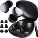 Nepagz Noise Cancelling Ear Plugs for Sleeping, Reusable Silicone Earplugs with 6 Eartips and Carry Case, Earplugs for Sleep, Focus & Noise Reduction 45dB, Travel, Concert & Hearing Protection, Black