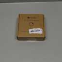 Single Under Cabinet LED Puck Light, Curio Display Case Shelf Counter Accent Lighting, 120V Electric Wired Wall Plug in, On Off Switch, Black Cords, 2 Packs, Daylight