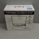 Vintage Record Player with Built-in Stereo Speakers Turntable Vinyls Records LP Phonograph Belt Drive 3 Speed 3 Size Support Wireless Input RCA Output Auto Stop Retro Wooden Walnut Red