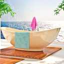 3 Pcs Watercolor Mermaid Hand Towels Cotton Absorbent Jacquard Weave Mermaid Kitchen Towel 3D Seasonal Decorative Washcloth for Home Drying Cleaning Cooking Gift, 14" x 29" (Blue, Pink, Purple)