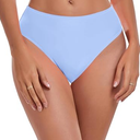 RELLECIGA Women's High Cut Bikini Bottom (Medium, Black)