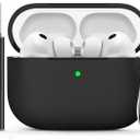 Ljusmicker for AirPods Pro 3 Case 2025 with Cleaner Kit,Soft Silicone Protective Cases for Apple AirPods Pro 3rd Generation Case for Women Men,AirPod Pro 3 Cases Cover Accessories with Keychain-Black