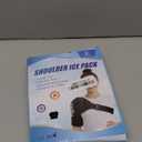 Shoulder Ice Pack Wrap for Rotator Cuff and Arm,Reusable Compression Cold Brace for Pain Relief & Muscle Relaxation,Tendonitis,Swelling,Discomfort After Surgery,Hot &Cold Therapy Ice Pack for Shoulder (XLarge-Black)