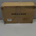 viewcare Extra Large Bread Box, Double Layer Bread Box for Kitchen Counter, Bamboo Wood Large Capacity Bread Storage Bin with Acrylic Wavy Door Panel (Brown)