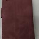 RANYOK Wallet Case Compatible with iPhone 12/12 Pro (6.1 inch), Premium PU Leather Zipper Flip Wallet RFID Blocking with Wrist Strap Magnetic Closure Built-in Kickstand Protective Case - Wine Red