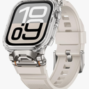 Rugged Bands Compatible for Apple Watch Ultra 3/Ultra 2/Ultra Band 49mm 46mm 45mm 44mm 42mm, Silicone Sport Strap with Durable Stainless Steel Connector for iWatch Series 11 10 9 8 7 6 5 4 3 SE Ultra