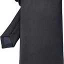 6 x Classic Mens Solid Ties Formal Neck Tie for Business Wedding Interview Office Wear (Black, M)
