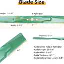 942-04308 Lawn Mower Blades with 712-0417A Hex Flange Nuts for Cub Cadet XT1 LT42 Craftsman T110 LT2000 Tractors Replaces Cub Cadet 42 inch Mower Blades 942-04308A 942-04312(6 Point Star)