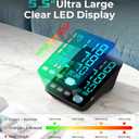 Blood Pressure Monitor, Automatic Upper Arm Blood Pressure Monitors for Home Use, 2 Blood Pressure Machine Cuff(9-17in & 13-21in) with Large LED Backlit Display, 3x199 Reading Memory Users Black