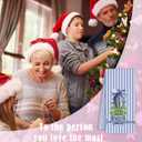 Chinoiserie Christmas Kitchen Towels,Blue Stripes Bow Coquette Christmas Tree Dish Towels,Blue Christmas Hand Towels for Kitchen Bathroom,Grandmillennial Decor,16x24 Inches Set of 2