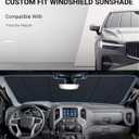 Pigenius Windshield Sun Shade for Porsche Macan 2015-2026,Not for Macn ev, Premium Grey Leather Finish