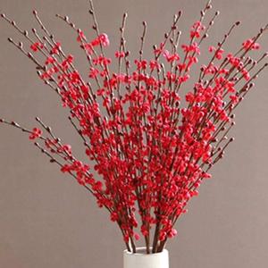 8 Pcs 29.5'' Long Stem Artificial Jasmine Flowers Tall Fake Flower Bouquet Faux Jasmine Plants for Hotel Home Office Kitchen Bedroom Wedding Party DIY Decor (Red)