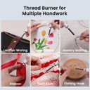 Thread Burner, USB Rechargeable Thread Zapper with LCD Display, Burn and Melt Easily, Cautery Pen for Beading, Weaving, Sewing, Leather & Jewelry Making
