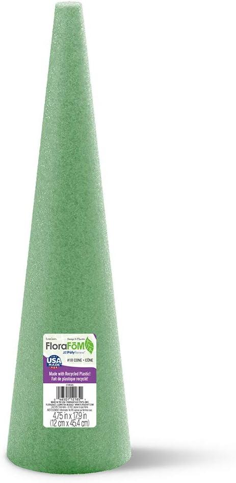 FloraCraft FloraFM Cone 4.75 Inch x 17.9 Inch Green