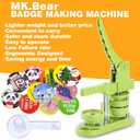 Button Maker Machine 58mm (2.25 in) Installation-Free, DIY Button Pin Maker Machine, Badge Punch Press with Free 100pcs Badge Supplies & Pictures & Circle Cutter & Magic Book