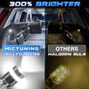 MICTUNING 194 LED Bulb Super White Bright T10 168 194 2825 W5W Bulbs Canbus 18-SMD 3014 Chipsets Error Free for Car Dome Map Door Courtesy Side Marker Reading Glove Box License Plate Light (10 PCS)