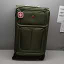 SWISSGEAR Sion Softside Expandable Spinner Luggage Durable Lightweight Travel Suitcase, Evergreen, 3-Piece Set (21/25/29)