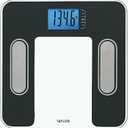 Taylor Digital Glass Body Composition Scale, Bathroom Scale for Body Weight, Measures Body Fat, Body Water, Muscle Mass and BMI, 10-User Recognition, FSA HSA Eligible, 400 lb Capacity, White and Black