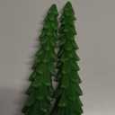 4 Pcs Christmas Tree Taper Candles-10 Inch Unscented Tree Shaped Taper Candle-Green Christmas Decorative Tree Candles for Home Decor Party Centerpiece Decoration