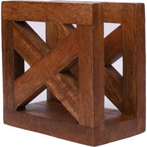 EDHAS Wooden Paper Napkin Holder, Napkin Storage Dispenser For Tables Kitchen Office Accessories for Restaurants, Dining Home Dcor (5" x 3" x 5")