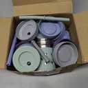 Elk and Friends 10oz Stainless Steel Kids + Toddler Drinking Cups | The Original Mason Jar with Sleeves + Lids | Silicone Straws | Smoothies | Storage Jar | Spill Resistant | Dishwasher Safe | 4 Pack (Sage/Misty Blue/Grey/Navy)