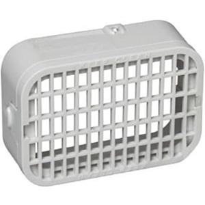 Amerimax 2.5" W x 3.25" L White Vinyl Rodent Guard, 37552, EMW5650338